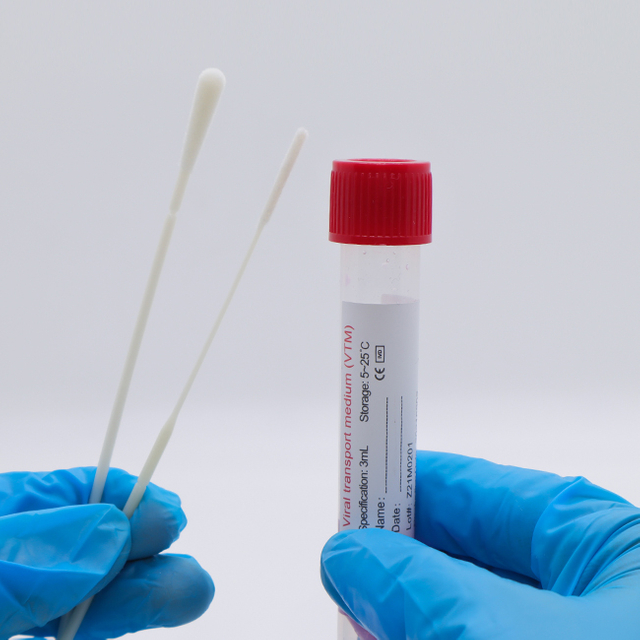 FDA 510 (K) وسائل نقل الفيروسات الطبية البيولوجية التي يمكن التخلص منها مع المسحة