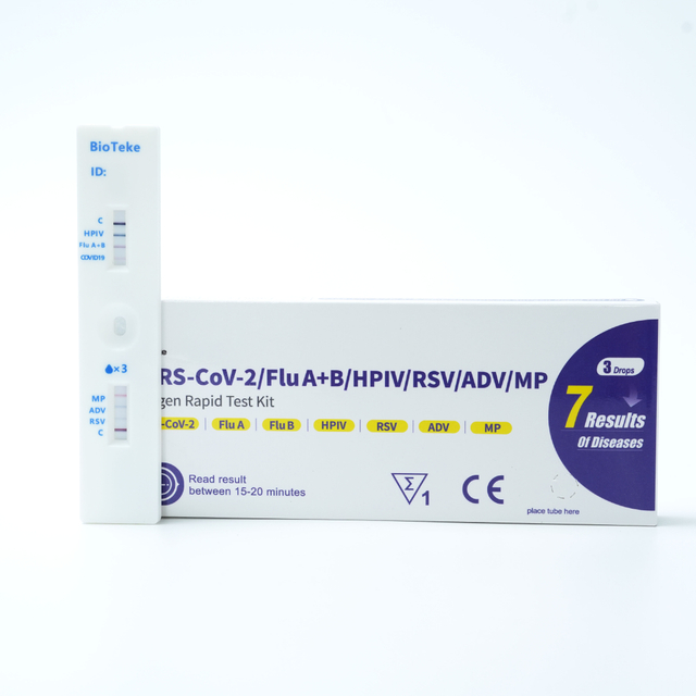 SARS-CoV-2/Flu A+B/HPIV/RSV/ADV/MP مجموعة اختبار المستضد السريع