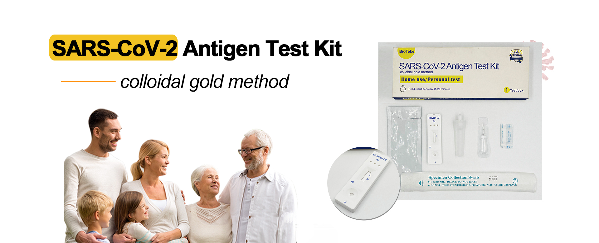 الإبلاغ السريري SARS-COV-2 Antigen Test Kit (طريقة الذهب الغروية)