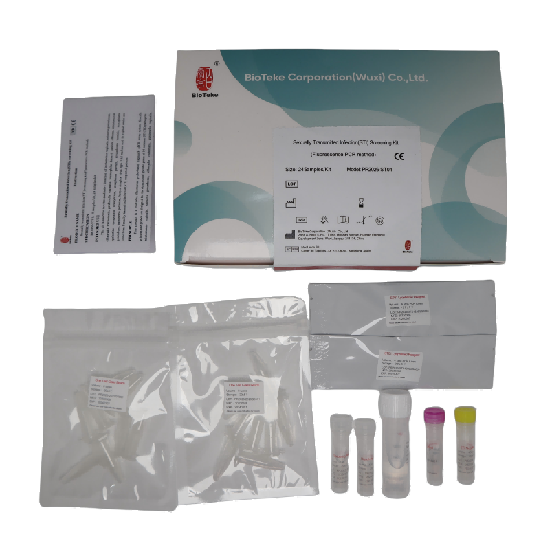 مجموعة فحص الأمراض المنقولة جنسيًا (STIs) PR2026-ST01 (طريقة Fluorescent PCR)